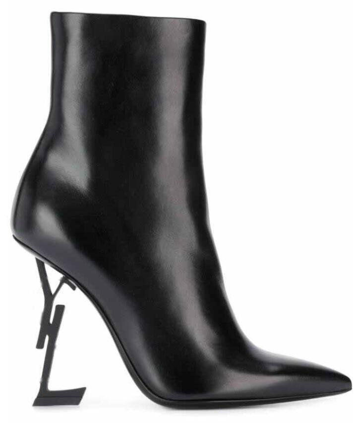 Elegant Ankle Boot Shoes Opyum Booties Woman High Heels Women Autumn Calf Leather Pointed Toe Black White Luxury Brands With Box
Elegant Ankle Boot Shoes Opyum Booties Woman High Heels Women Autumn Calf Leather Pointed Toe Black White Luxury Brands With Box