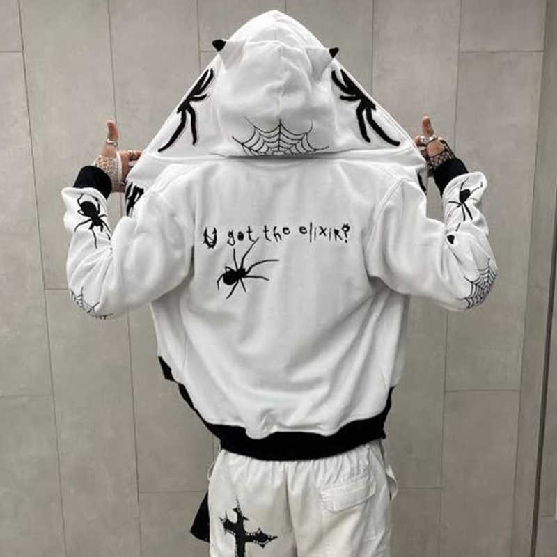 Men's Hoodies Sweatshirts Men's Oversized Zip Hoodie Spider Print Hoodie Y2K Hip Hop Street Style Fashion Punk Sports Jacket Pullover Jacket Apparel T221114, Nz671-black
Men's Hoodies Sweatshirts Men's Oversized Zip Hoodie Spider Print Hoodie Y2K Hip Hop Street Style Fashion Punk Sports Jacket Pullover Jacket Apparel T221114, Nz671-black