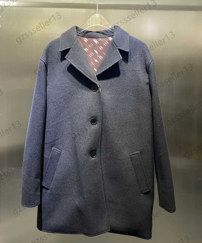 Womens Coat Wool Blends Lapel Jacquard Reversible Coats Woollen Fabric Soft Comfortable Thick Warm Two Grain Buckle Pocket Outerwear Unisex Style Women Apparel 190
Womens Coat Wool Blends Lapel Jacquard Reversible Coats Woollen Fabric Soft Comfortable Thick Warm Two Grain Buckle Pocket Outerwear Unisex Style Women Apparel 190