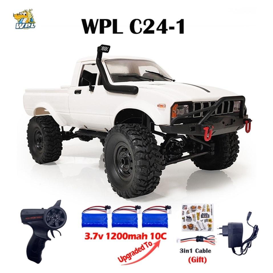 WPL C24-1 Full Scale RC Car 116 2 4G 4WD Rock Crawler Electric Buggy Climbing Truck LED Light On-road 1 16 For Kids Gifts Toys 220120279E
WPL C24-1 Full Scale RC Car 116 2 4G 4WD Rock Crawler Electric Buggy Climbing Truck LED Light On-road 1 16 For Kids Gifts Toys 220120279E