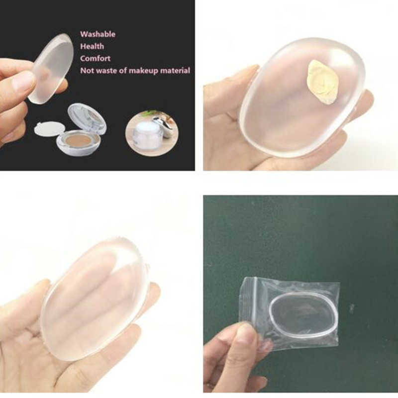 Silicone Sponges Powder Puff Transparent Face Foundation Tool Sponge Blender Silicone Powder Puff BB Cream Foundation Sponges Esponjas De Silicona