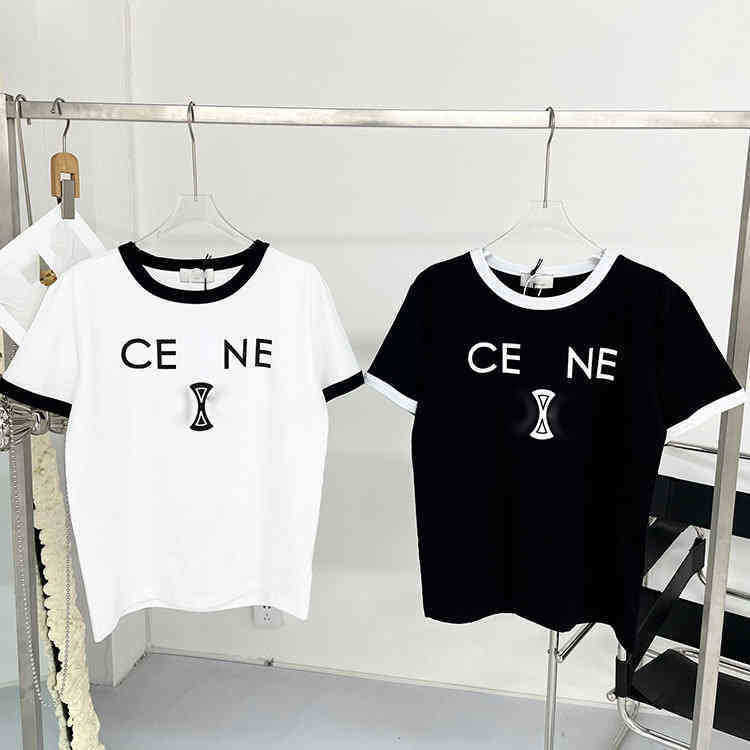 spring and summer new capsule series CE letter printing black and white color matching round neck casual couple fashion brand short
spring and summer new capsule series CE letter printing black and white color matching round neck casual couple fashion brand short