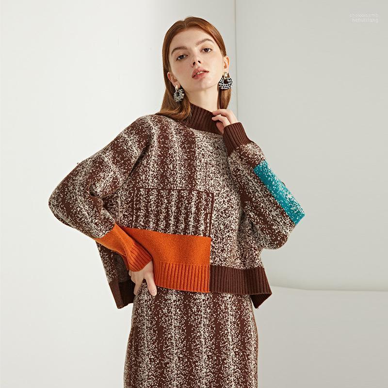 Women's Sweaters Women's Plaid Double-sided Geometric Wool Sweater For Women Jacquard Autumn And Winter 2022 Q1130, Coffee
Women's Sweaters Women's Plaid Double-sided Geometric Wool Sweater For Women Jacquard Autumn And Winter 2022 Q1130, Coffee