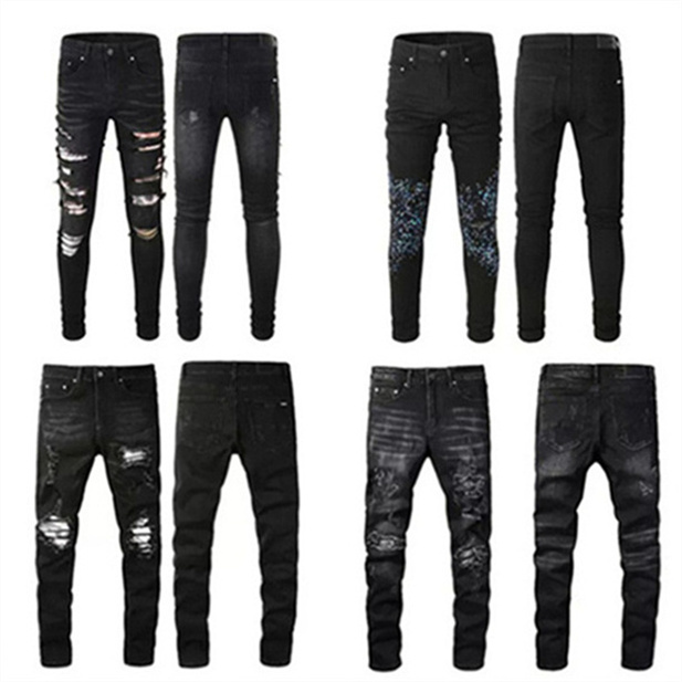 Luxury Designer Jeans straight leg jeans Distressed Ripped Blue Skinny Fashion Slim Fit Washed Motocycle Denim Pants Hip Hop Zipper trousers With Holes For Men, 14
Luxury Designer Jeans straight leg jeans Distressed Ripped Blue Skinny Fashion Slim Fit Washed Motocycle Denim Pants Hip Hop Zipper trousers With Holes For Men, 14