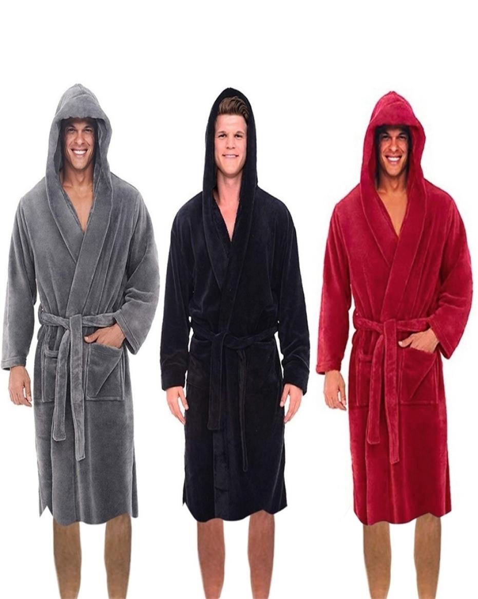 Mens Robes Men Casual Bathrobe Autumn Winter Solid Hooded Towel Soft Gown Midi Robe Nightgown Male Loose Home Wear 2208268328053
Mens Robes Men Casual Bathrobe Autumn Winter Solid Hooded Towel Soft Gown Midi Robe Nightgown Male Loose Home Wear 2208268328053