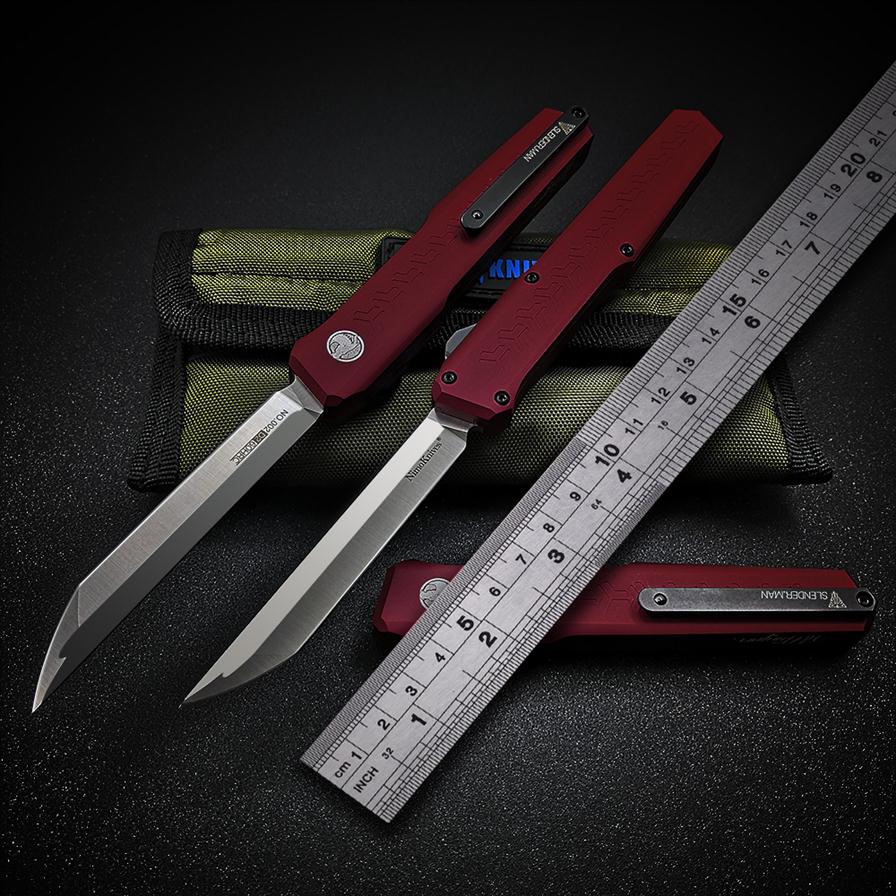 Slenderman SLM Outdoor Double Action Tactical Automatic knife D2 Tanto Blade CNC Aviation Aluminum Handle EDC Multifunction Tool Holida281y
Slenderman SLM Outdoor Double Action Tactical Automatic knife D2 Tanto Blade CNC Aviation Aluminum Handle EDC Multifunction Tool Holida281y