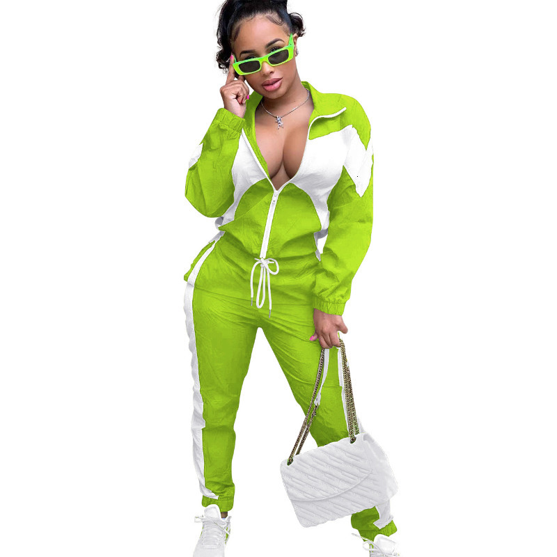 Women s Two Piece Pants Color Patchwork Set Jogging Suit Zipper Turn Down Collar Long Sleeve Sweatshirts Top And Tracksuits 221119, Turquoise
Women s Two Piece Pants Color Patchwork Set Jogging Suit Zipper Turn Down Collar Long Sleeve Sweatshirts Top And Tracksuits 221119, Turquoise