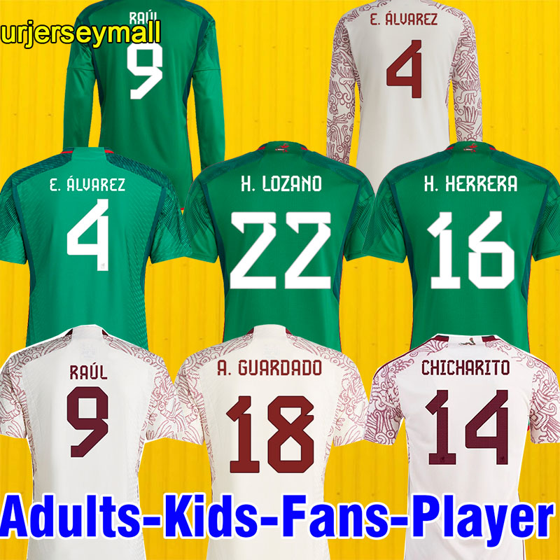 22 23 Mexico soccer jersey H.LOZANO CHICHARITO RAUL LOZANO WORLD 22 23 CUP fans player version G DOS SANTOS Camisetas de futbol men kids kit sets football shirts 76295, Away long sleeve
22 23 Mexico soccer jersey H.LOZANO CHICHARITO RAUL LOZANO WORLD 22 23 CUP fans player version G DOS SANTOS Camisetas de futbol men kids kit sets football shirts 76295, Away long sleeve