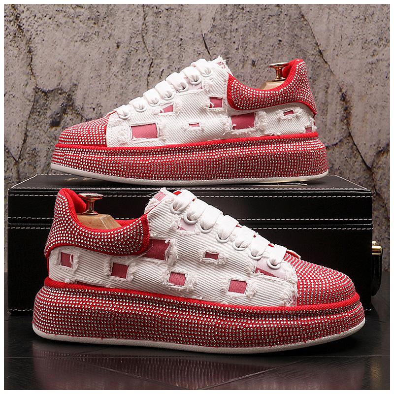 Luxury Royal Style Alexander McQUEEN Dress Shoes Spring Autumn Handmade Embroidery Pattern Exotic Designer Loafers Fashion Lace-up Casual sneakers, Red
Luxury Royal Style Alexander McQUEEN Dress Shoes Spring Autumn Handmade Embroidery Pattern Exotic Designer Loafers Fashion Lace-up Casual sneakers, Red