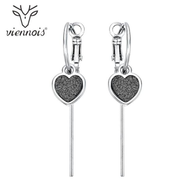 Viennois Black Color Heart Dangle Earrings For Women Geometry Design Female Party Jewelry 2021 Chandelier
Viennois Black Color Heart Dangle Earrings For Women Geometry Design Female Party Jewelry 2021 Chandelier