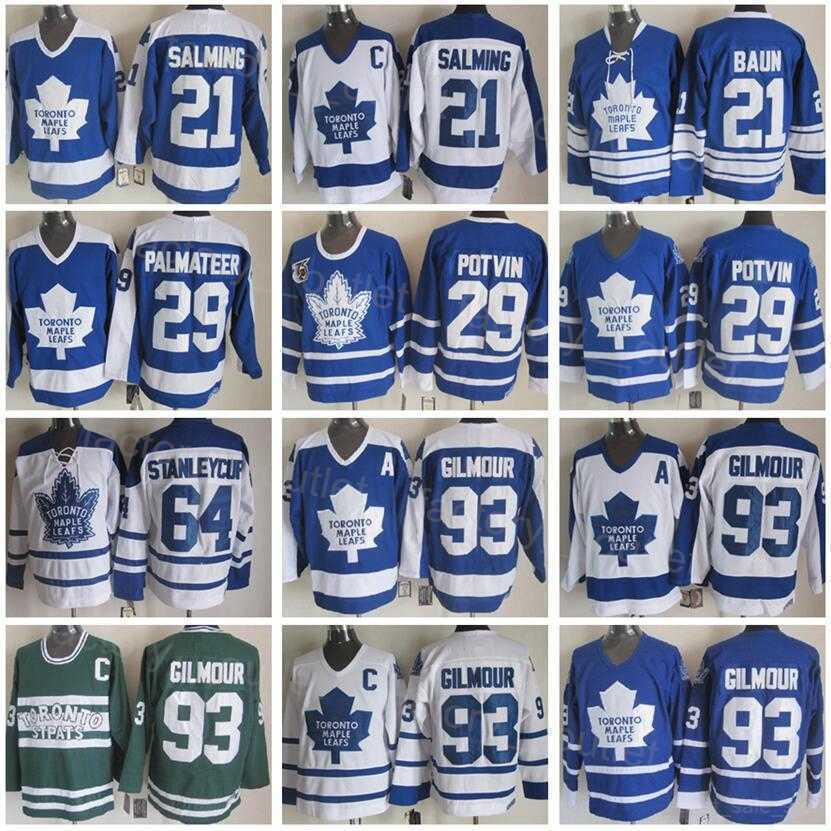 Retro Torontos Throwback Maple Leafs Hockey 29 Felix Potvin Jersey 75th Anniversary 93 Doug Gilmour 29 Mike Palmateer 21 Borje Salming 64, Blue
Retro Torontos Throwback Maple Leafs Hockey 29 Felix Potvin Jersey 75th Anniversary 93 Doug Gilmour 29 Mike Palmateer 21 Borje Salming 64, Blue