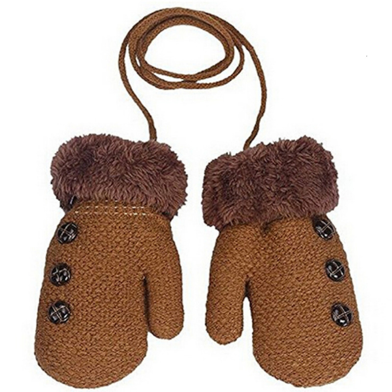 Children s Finger Gloves Autumn and Winter Baby Mitten Knitted Children Warm Rope 1 3 Years 221118