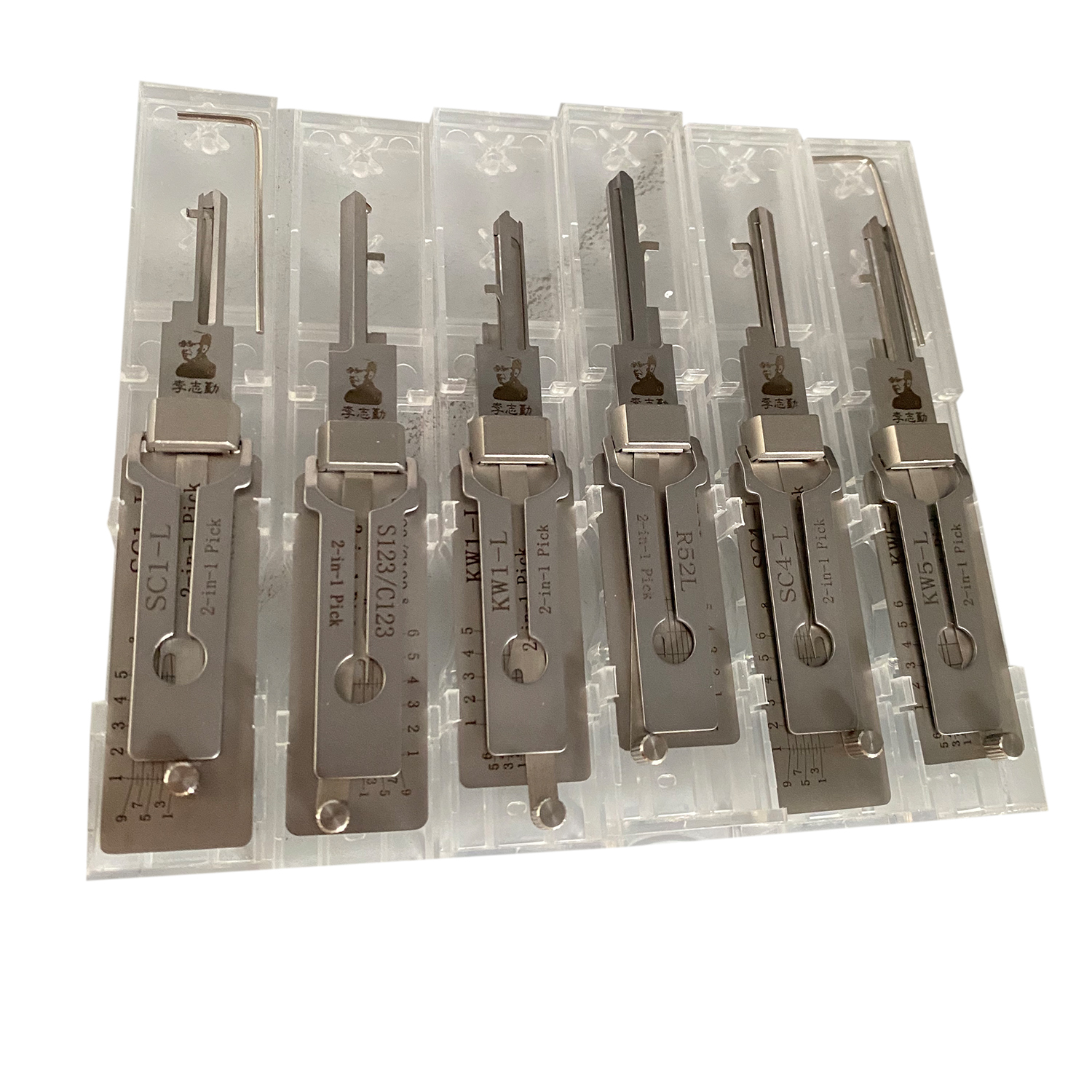 Locksmith Set Tools Original Lishi 2 IN 1 SC1 -L SC4 L KW1L KW5L R52L S123/C123 Lock Pick and decoder Set
Locksmith Set Tools Original Lishi 2 IN 1 SC1 -L SC4 L KW1L KW5L R52L S123/C123 Lock Pick and decoder Set