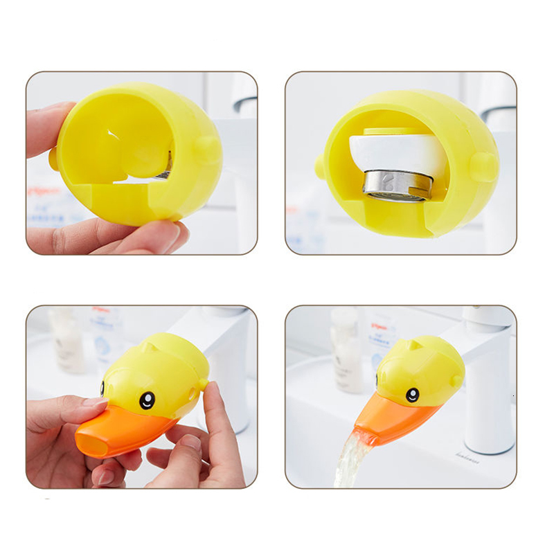 Bath Toys Faucet Extender For room Kids Toddler Cartoon Handle Baby Washing Hands Tool Sink Accessories Water Spraying 221118