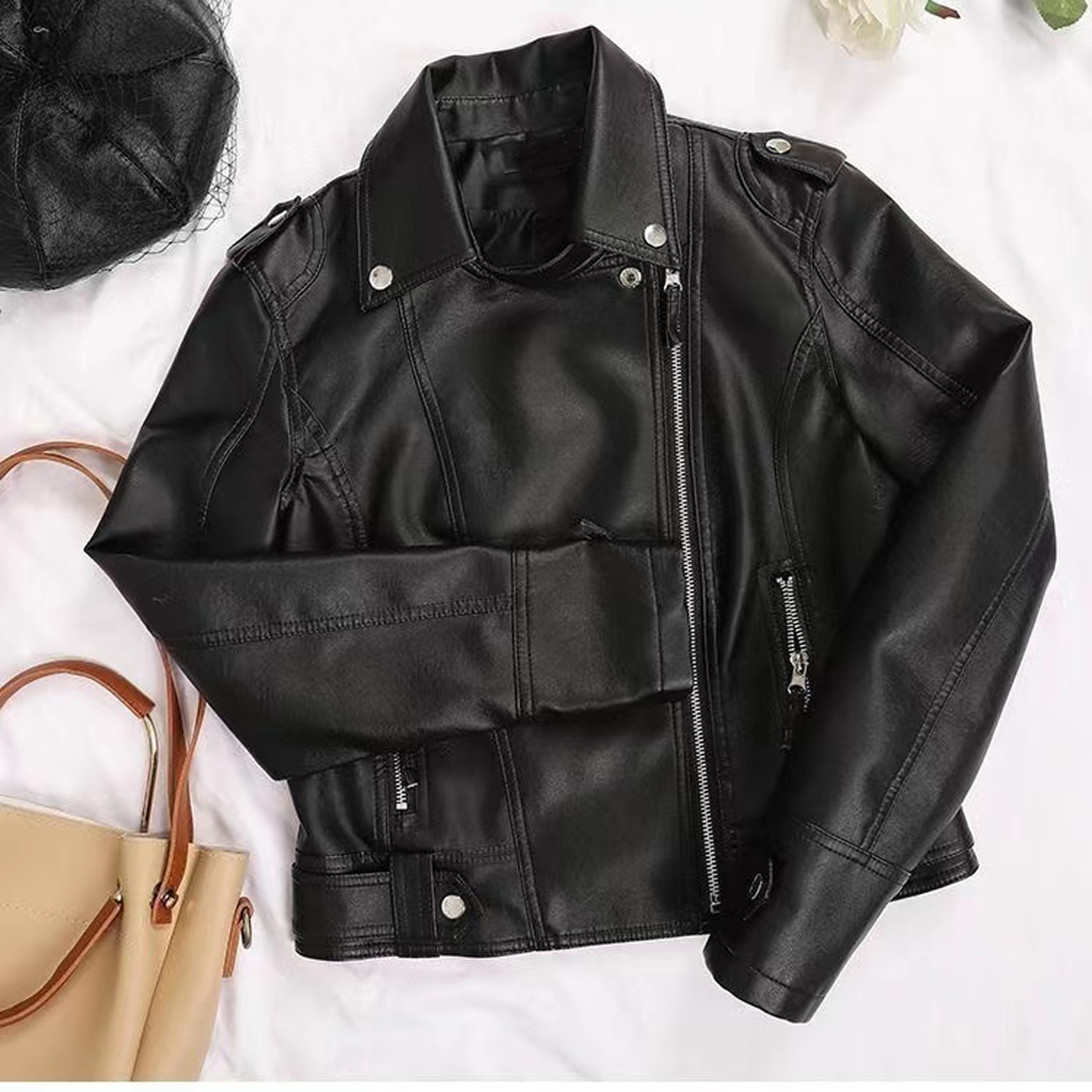 Womens Jackets Woman Coats Autumn Spring Style Slim For Lady Genuine Leather Jacket Designer Coat E618
