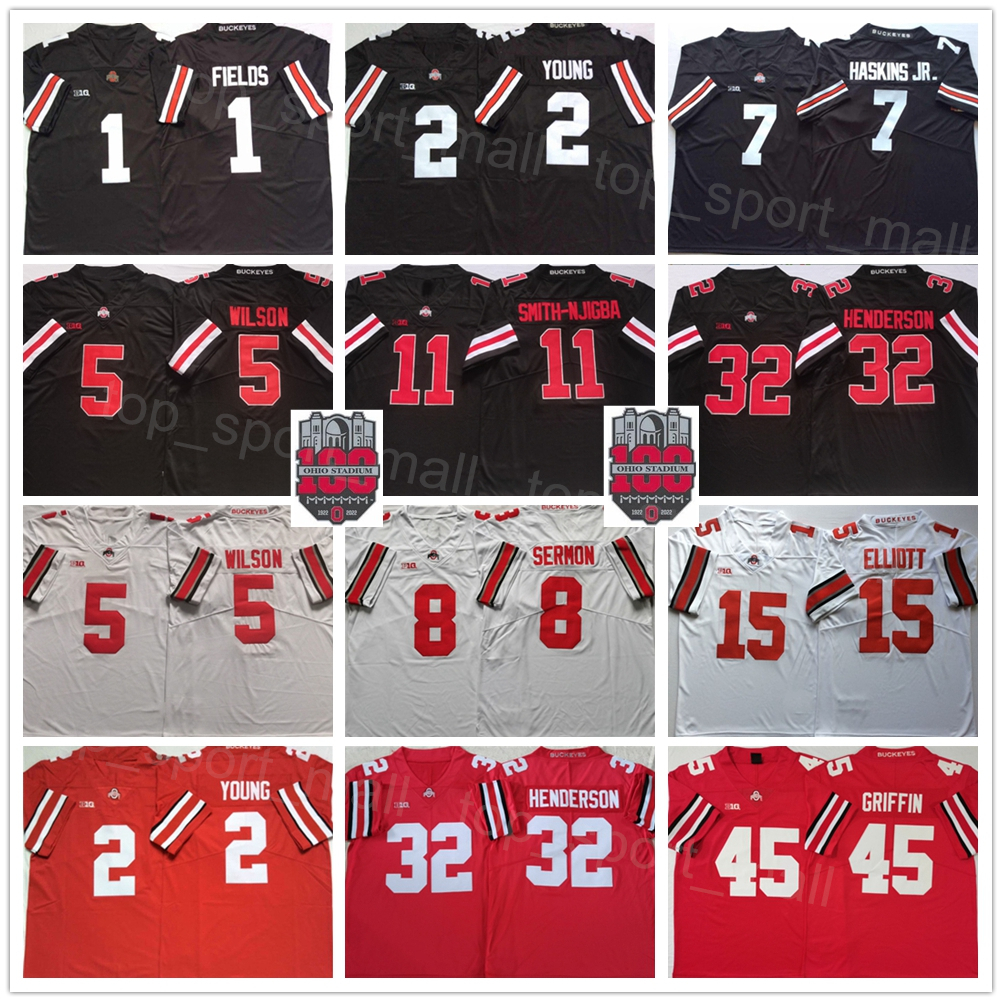 NCAA College Football 100th Ohio State Buckeyes 7 Dwayne Haskins Jr Jerseys 15 Ezekiel Elliott 97 Joey Bosa 27 Eddie George 45 Archie Griffin Chris Olave Smith-Njigba, With 100th patch
NCAA College Football 100th Ohio State Buckeyes 7 Dwayne Haskins Jr Jerseys 15 Ezekiel Elliott 97 Joey Bosa 27 Eddie George 45 Archie Griffin Chris Olave Smith-Njigba, With 100th patch