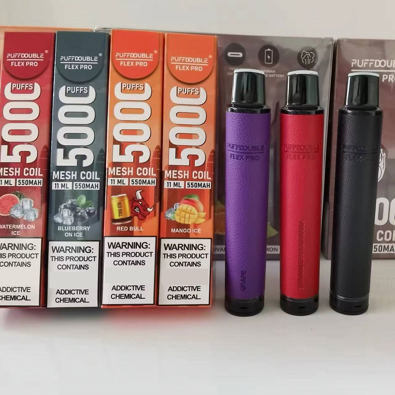 Original rechargeable Puff Double Flex pro 5000puffs disposable Vape device kits e cigarette 550mah battery pre-filled 11ml vaporizer 12 flavors
Original rechargeable Puff Double Flex pro 5000puffs disposable Vape device kits e cigarette 550mah battery pre-filled 11ml vaporizer 12 flavors