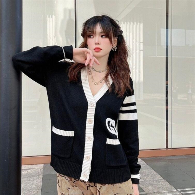 23GGSS New Women' Sweaters Women Spring Autumn Loose Casual Woman designer Sweater -XL, Black
23GGSS New Women' Sweaters Women Spring Autumn Loose Casual Woman designer Sweater -XL, Black