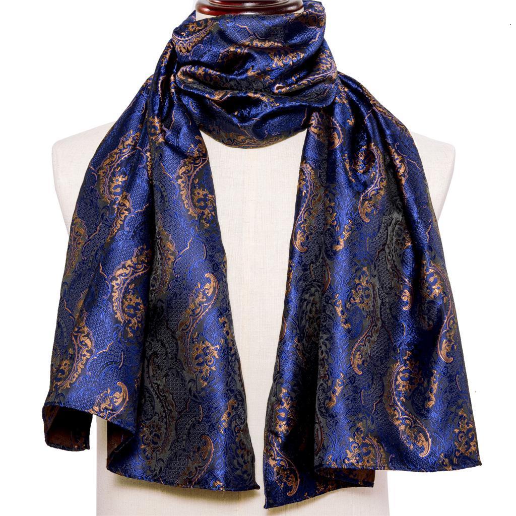 Scarves Fashion Men Scarf Blue Gold Jacquard Paisley 100 Silk Autumn Winter Casual Business Suit Shirt Shawl Barry Wang 221119
Scarves Fashion Men Scarf Blue Gold Jacquard Paisley 100 Silk Autumn Winter Casual Business Suit Shirt Shawl Barry Wang 221119