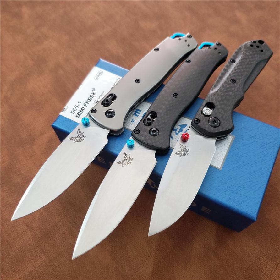 Benchmade BM535-1 535-3 565 Bugout AXIS Folding Knife 3 24 S90V Satin Plain Blade Carbon Fiber TC4 Handles Outdoor Camping Hunting Po178m
Benchmade BM535-1 535-3 565 Bugout AXIS Folding Knife 3 24 S90V Satin Plain Blade Carbon Fiber TC4 Handles Outdoor Camping Hunting Po178m