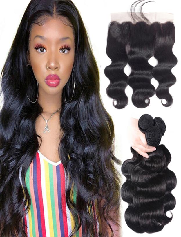 Brazilian Hair Weave Bundles Body Wave Bundles With Frontal Human Hair 3pcs Bundles With Closure Frontal Hair Extension2987034, Natural color
Brazilian Hair Weave Bundles Body Wave Bundles With Frontal Human Hair 3pcs Bundles With Closure Frontal Hair Extension2987034, Natural color
