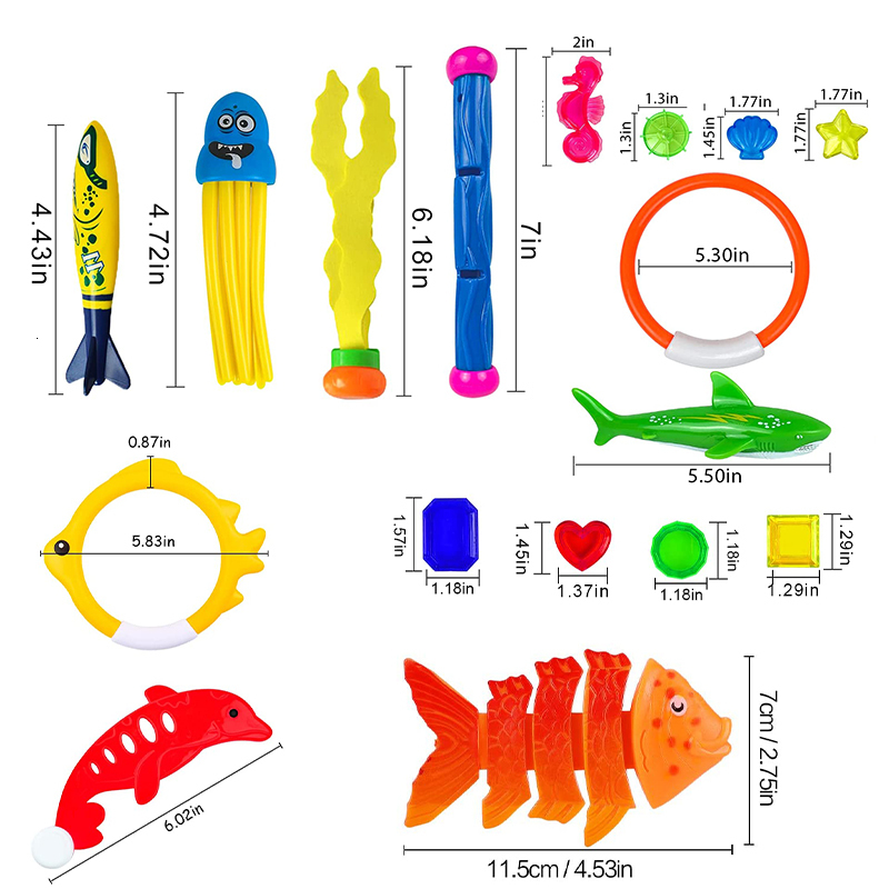 Bath Toys Pool Diving Toy for Children and Adult Underwater Summer Swimming Games Practice Parent Child Interaction Water Game 221118