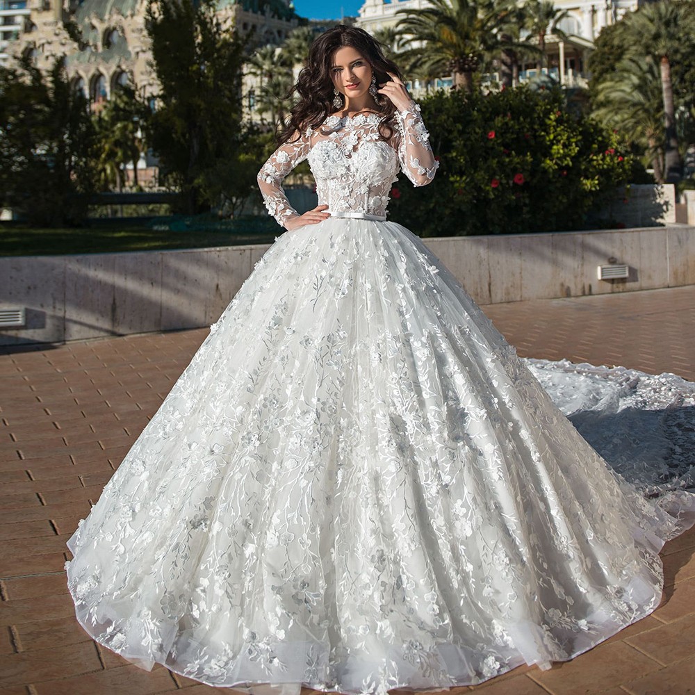 Gorgeous Wedding Dress for Women 2023 Princesa Pearls Lace Flowers Long Sleeve Bridal Gowns Custom Made Vestido De Noiva, White
Gorgeous Wedding Dress for Women 2023 Princesa Pearls Lace Flowers Long Sleeve Bridal Gowns Custom Made Vestido De Noiva, White