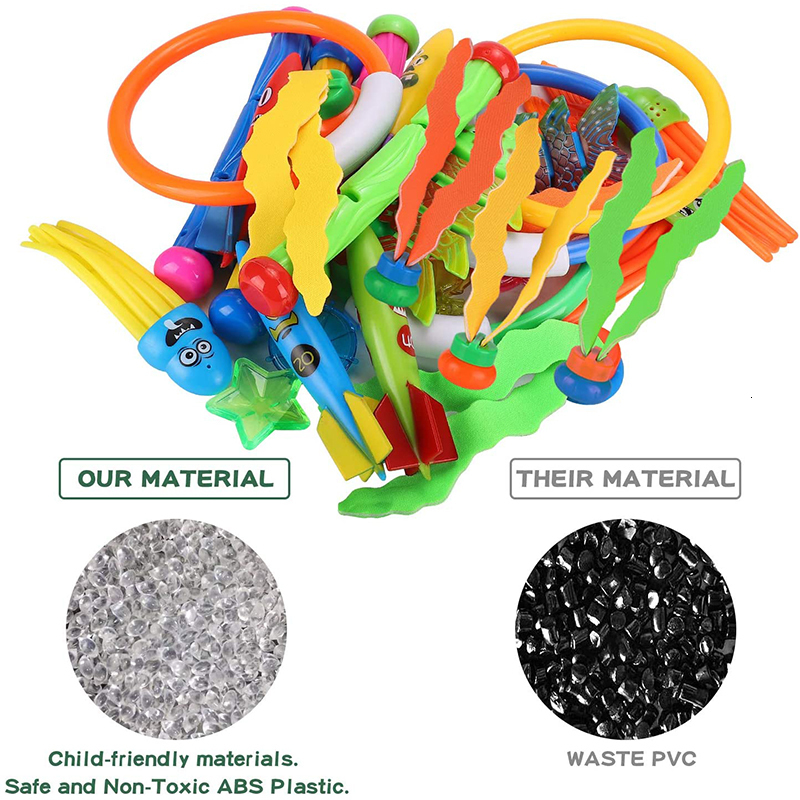 Bath Toys Pool Diving Toy for Children and Adult Underwater Summer Swimming Games Practice Parent Child Interaction Water Game 221118