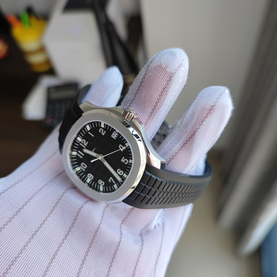 HIGH QUALITY VERSION ultra thin classic men man men's watch wristwatch business watches sapphire crystal soft rubber band waterproof automatic movement