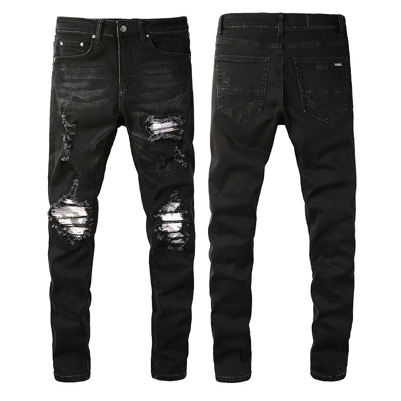 Casual Pencil Pants Mens Jeans AMRIS Black Trousers Streetwear Striped Patch Hole Cargo Jean For Men Relaxed Stretch Slim Feet
Casual Pencil Pants Mens Jeans AMRIS Black Trousers Streetwear Striped Patch Hole Cargo Jean For Men Relaxed Stretch Slim Feet