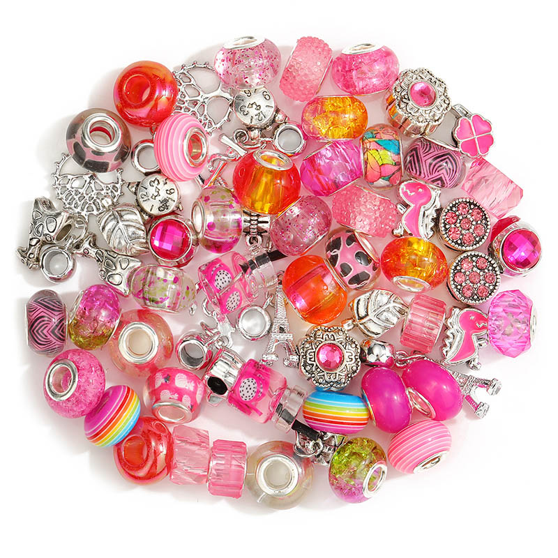 DIY Loose Beads 60pcs Set Hollow Multiple Types And Styles Bracelets Charm Wholesale
DIY Loose Beads 60pcs Set Hollow Multiple Types And Styles Bracelets Charm Wholesale