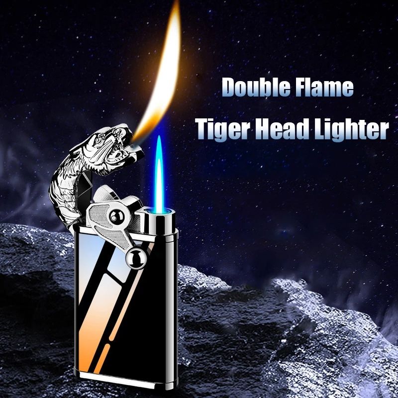 Novel Torch Blue Flame Jet Lighter Metal Crocodile Dolphin Lighter Windproof Double Fire Conversion Smoking Lighter Gift Gadgets
Novel Torch Blue Flame Jet Lighter Metal Crocodile Dolphin Lighter Windproof Double Fire Conversion Smoking Lighter Gift Gadgets