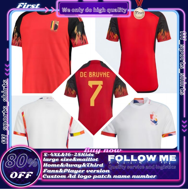 2022 Belgium Soccer Jerseys World Cup Football Shirts Belgique national team 22 23 WITSEL DE BRUYNE R.LUKAKU E.HAZARD MERTENS BATSHUAYI Men Kids suit Jerseys Kits, 2022 home player+patch
2022 Belgium Soccer Jerseys World Cup Football Shirts Belgique national team 22 23 WITSEL DE BRUYNE R.LUKAKU E.HAZARD MERTENS BATSHUAYI Men Kids suit Jerseys Kits, 2022 home player+patch