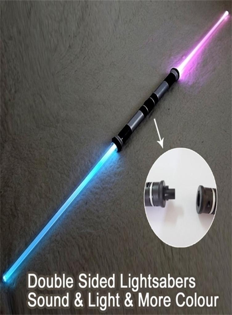 LED SwordsGuns 2 PiecesLot Flashing Lightsaber Laser Double Sword Toys Sound and Light for Boy Girls 220905
LED SwordsGuns 2 PiecesLot Flashing Lightsaber Laser Double Sword Toys Sound and Light for Boy Girls 220905