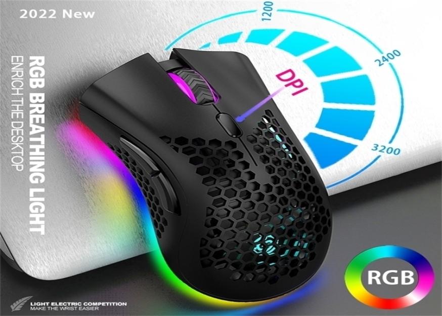 Mice 2023 Rechargeable USB 24G Wireless RGB Light Honeycomb Gaming Mouse for Desktop PC Computers Notebook Laptop Mice Mause Game
Mice 2023 Rechargeable USB 24G Wireless RGB Light Honeycomb Gaming Mouse for Desktop PC Computers Notebook Laptop Mice Mause Game