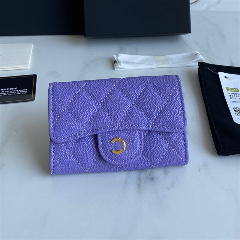 Fashion Short Wallet Designer Womens Purses Luxury Leather Caviar Card Holder Men Casual Wallets 10 Colors Coin Pocket Small Bags With Box, C1
Fashion Short Wallet Designer Womens Purses Luxury Leather Caviar Card Holder Men Casual Wallets 10 Colors Coin Pocket Small Bags With Box, C1