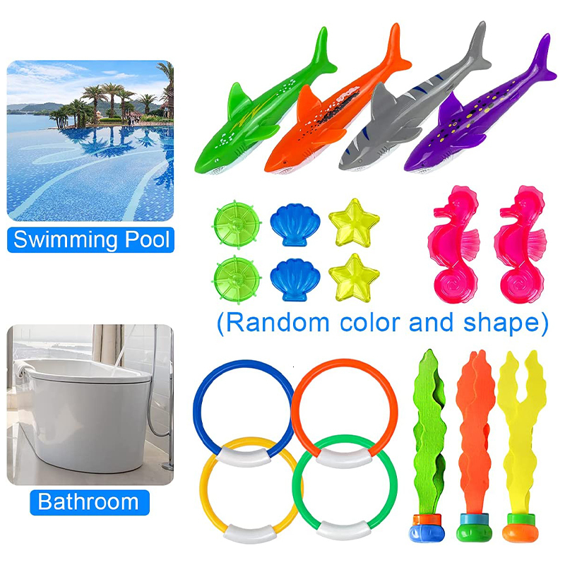 Bath Toys Pool Diving Toy for Children and Adult Underwater Summer Swimming Games Practice Parent Child Interaction Water Game 221118
