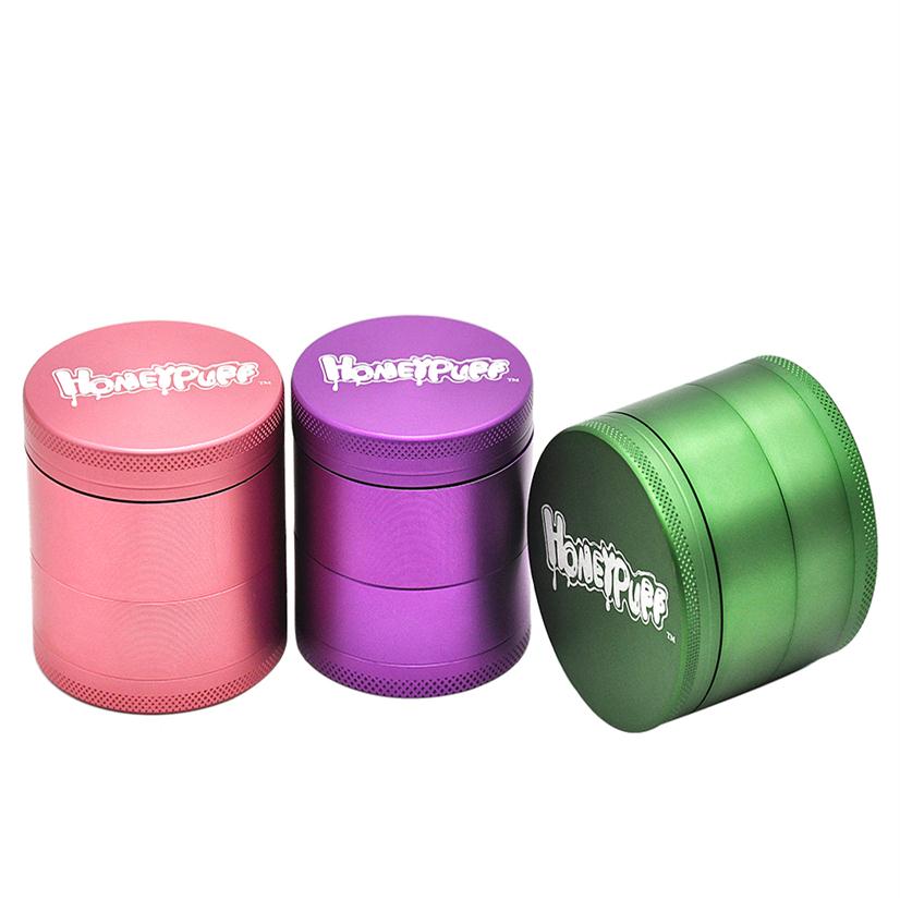 63MM Height 4Layers Groove grinding Honeypuff Logo Aluminum Herb Grinder with Gift Box Crusher 3 Colors Available171i
63MM Height 4Layers Groove grinding Honeypuff Logo Aluminum Herb Grinder with Gift Box Crusher 3 Colors Available171i