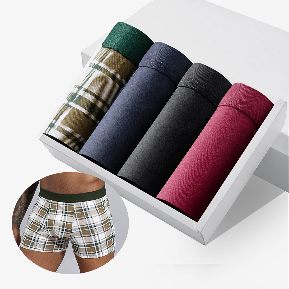 Underpants 4Pcs Set Men Panties Boxers Shorts Cotton Male Underwear for Man Sexy Homme Brand Lingerie Underware Boxershorts 221119, W9 4pcs set
Underpants 4Pcs Set Men Panties Boxers Shorts Cotton Male Underwear for Man Sexy Homme Brand Lingerie Underware Boxershorts 221119, W9 4pcs set