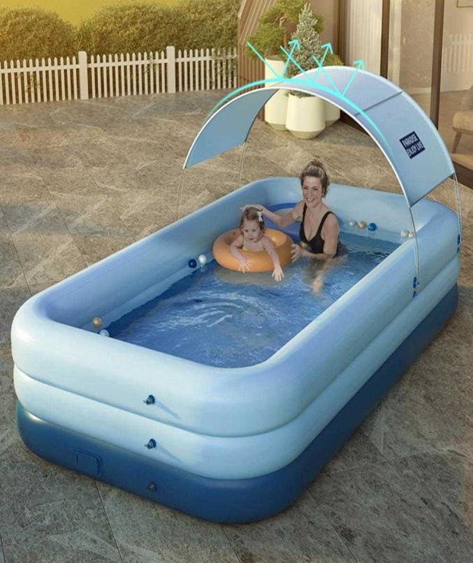 Family Pool with Backrest Seats Parents Child Automatic Inflatable Multiplayer Game Pool Baby Inflatable Square Swimming Pool X071
Family Pool with Backrest Seats Parents Child Automatic Inflatable Multiplayer Game Pool Baby Inflatable Square Swimming Pool X071
