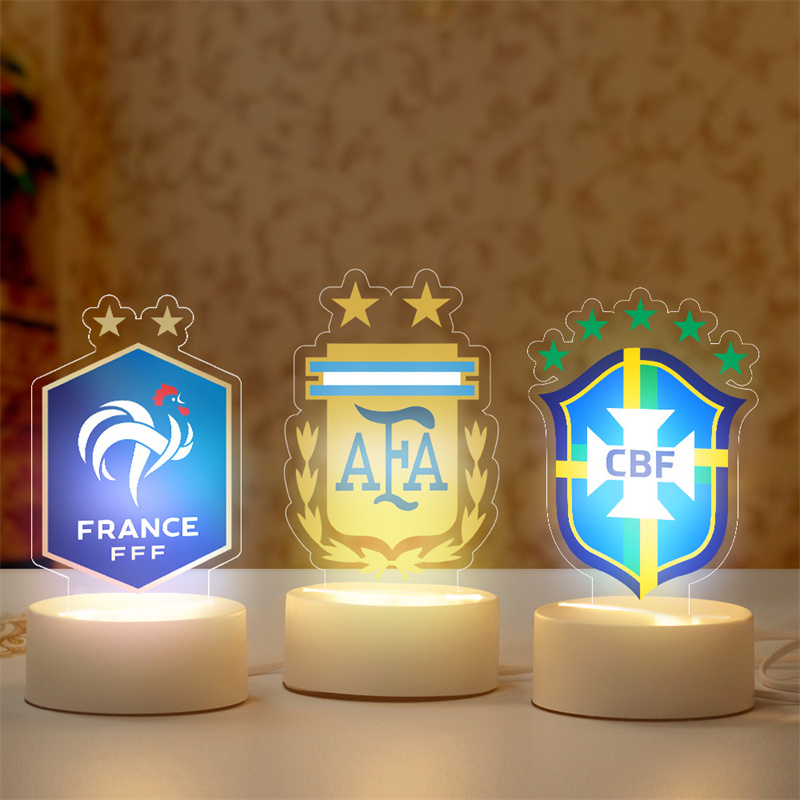 New Party Supplies football Qatar World Cup mascot Laib ornaments Raib small night light Brazil Argentina various national souvenirs luminous ornaments gifts
New Party Supplies football Qatar World Cup mascot Laib ornaments Raib small night light Brazil Argentina various national souvenirs luminous ornaments gifts