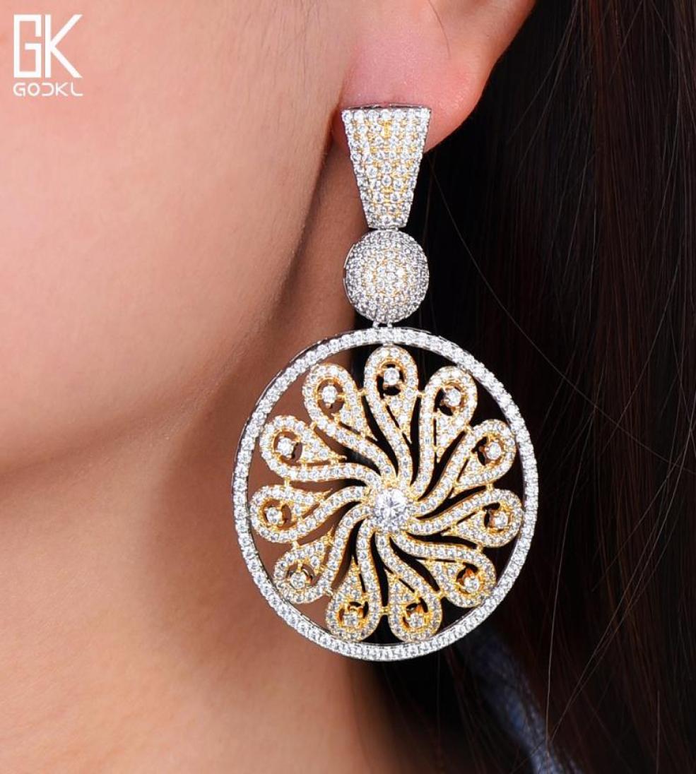 Dangle Chandelier GODKI Luxury Flower Long Earrings For Women Wedding SeaBlue Cubic Zircon Crystal CZ Dubai Bridal Fashion Jewel
Dangle Chandelier GODKI Luxury Flower Long Earrings For Women Wedding SeaBlue Cubic Zircon Crystal CZ Dubai Bridal Fashion Jewel