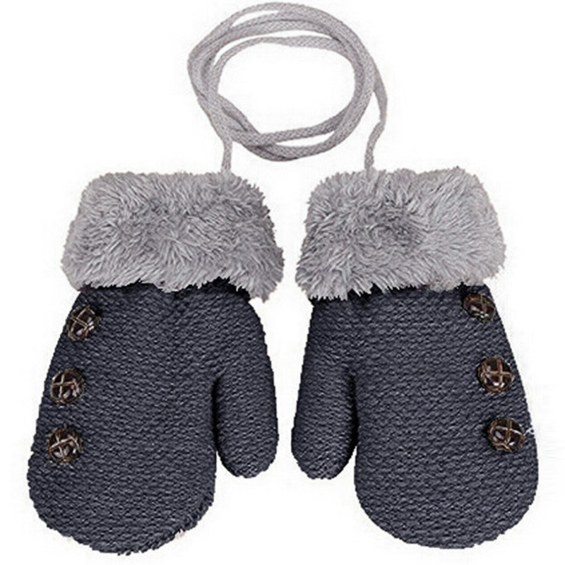 Children s Finger Gloves Autumn and Winter Baby Mitten Knitted Children Warm Rope 1 3 Years 221118