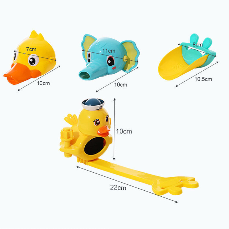 Bath Toys Faucet Extender For room Kids Toddler Cartoon Handle Baby Washing Hands Tool Sink Accessories Water Spraying 221118