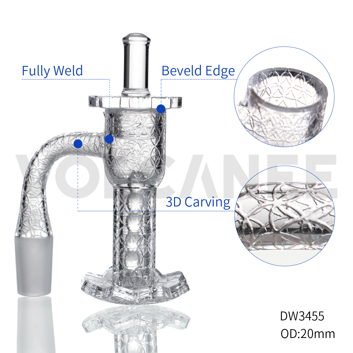 Smoking Full Weld Beveled Edge Terp Slurper Quartz Banger With Quartz Pillar and Carb Cap 10mm 14mm male 18mm 20mm OD for Dab Rigs Water Pipes
Smoking Full Weld Beveled Edge Terp Slurper Quartz Banger With Quartz Pillar and Carb Cap 10mm 14mm male 18mm 20mm OD for Dab Rigs Water Pipes
