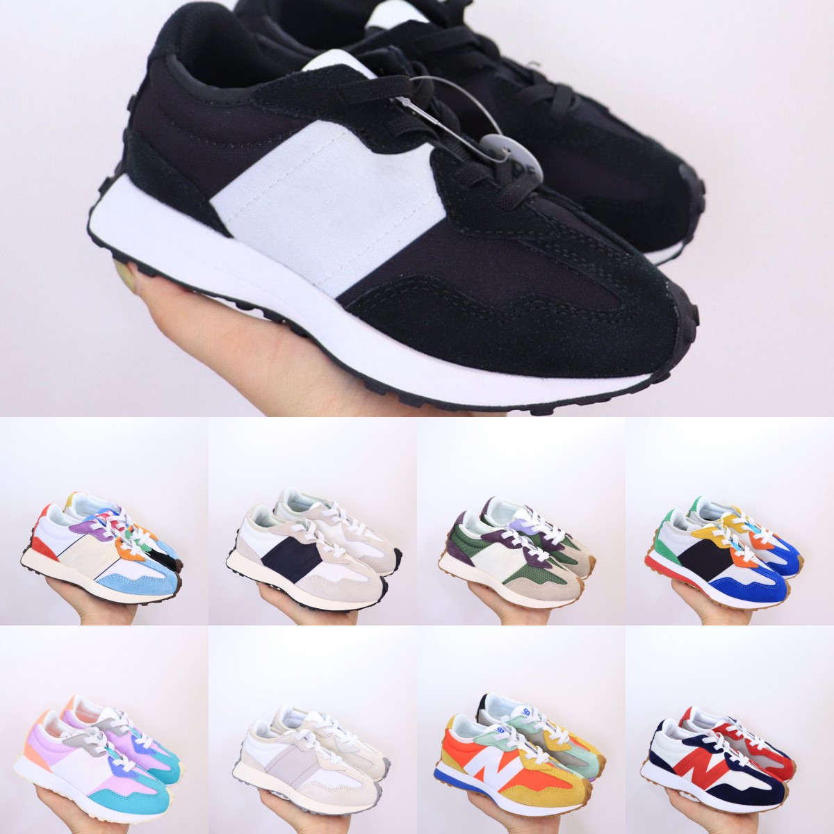 New N 327 kids Shoes Boys Girls sneakers Children Sports and Outdoor Running leather Shoe Blue Light Camel White Green Black Red Size 27-35 SO4Y, No shoes
New N 327 kids Shoes Boys Girls sneakers Children Sports and Outdoor Running leather Shoe Blue Light Camel White Green Black Red Size 27-35 SO4Y, No shoes