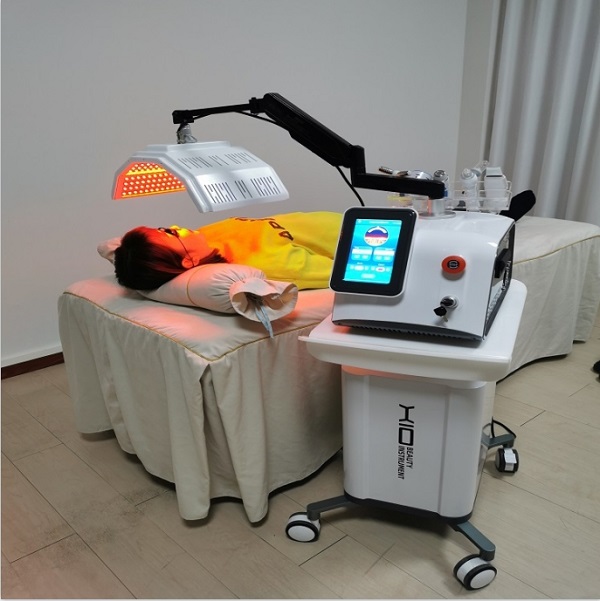 pdt led skin rejuvenation oxygen jet facial lifting hyperbaric oxygen therapy skin care jet peel led facial mask machine
