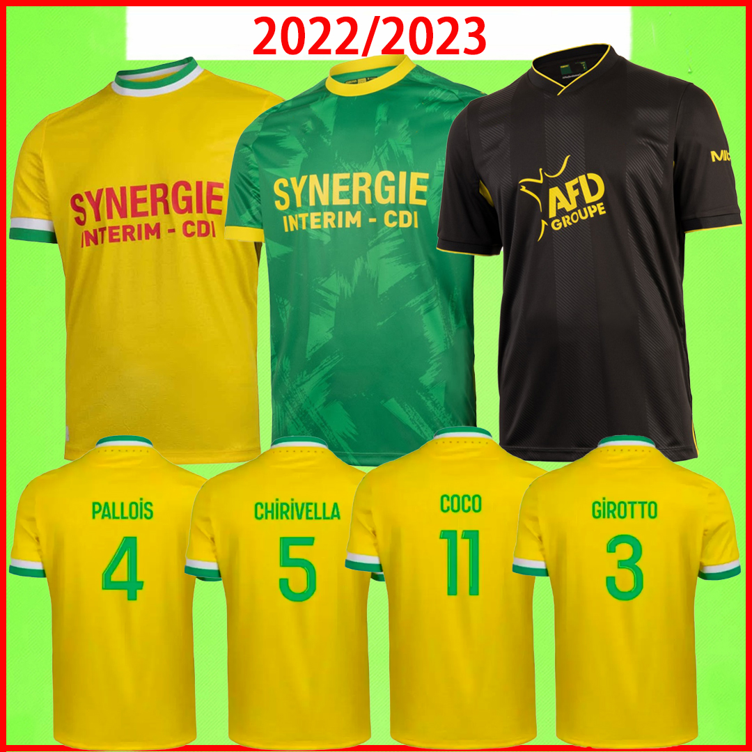 FC Nantes soccer jerseys 22 23 SISSOKO Etoile GIROTTO COULIBALY BLAS KOLO MUANI SIMON 2022 2023 football shirts kit home away yellow green third black Maillot de foot, 22/23 home
FC Nantes soccer jerseys 22 23 SISSOKO Etoile GIROTTO COULIBALY BLAS KOLO MUANI SIMON 2022 2023 football shirts kit home away yellow green third black Maillot de foot, 22/23 home