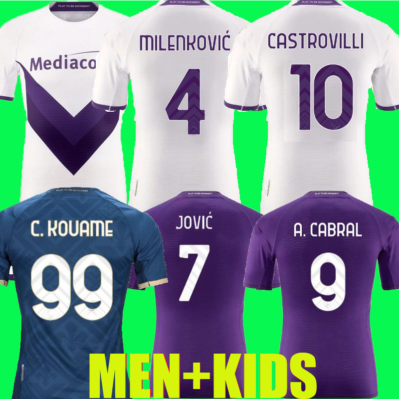 22 23 Fiorentina soccer jerseys J. IKONE 2022 2023 CASTROVILLI ERICK Florence jersey ACF JOVIC A. CABRAL Milenkovic C.Kouame men kids kit sets football shirts home third, Away serie a
22 23 Fiorentina soccer jerseys J. IKONE 2022 2023 CASTROVILLI ERICK Florence jersey ACF JOVIC A. CABRAL Milenkovic C.Kouame men kids kit sets football shirts home third, Away serie a