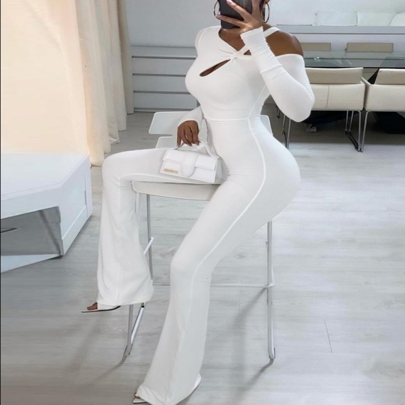 Womens Jumpsuits Rompers Long Sleeve Cutout Design Flared Leg Jumpsuit Skinny sexy casual elegant party jumpsuit for women autumn ladies 221118
Womens Jumpsuits Rompers Long Sleeve Cutout Design Flared Leg Jumpsuit Skinny sexy casual elegant party jumpsuit for women autumn ladies 221118